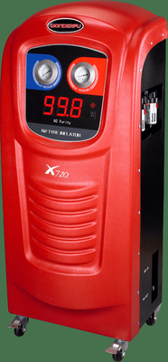 X720 منفاخ إطارات النيتروجين الأحمر N2 طول خرطوم التضخم 20 لتر الخزان